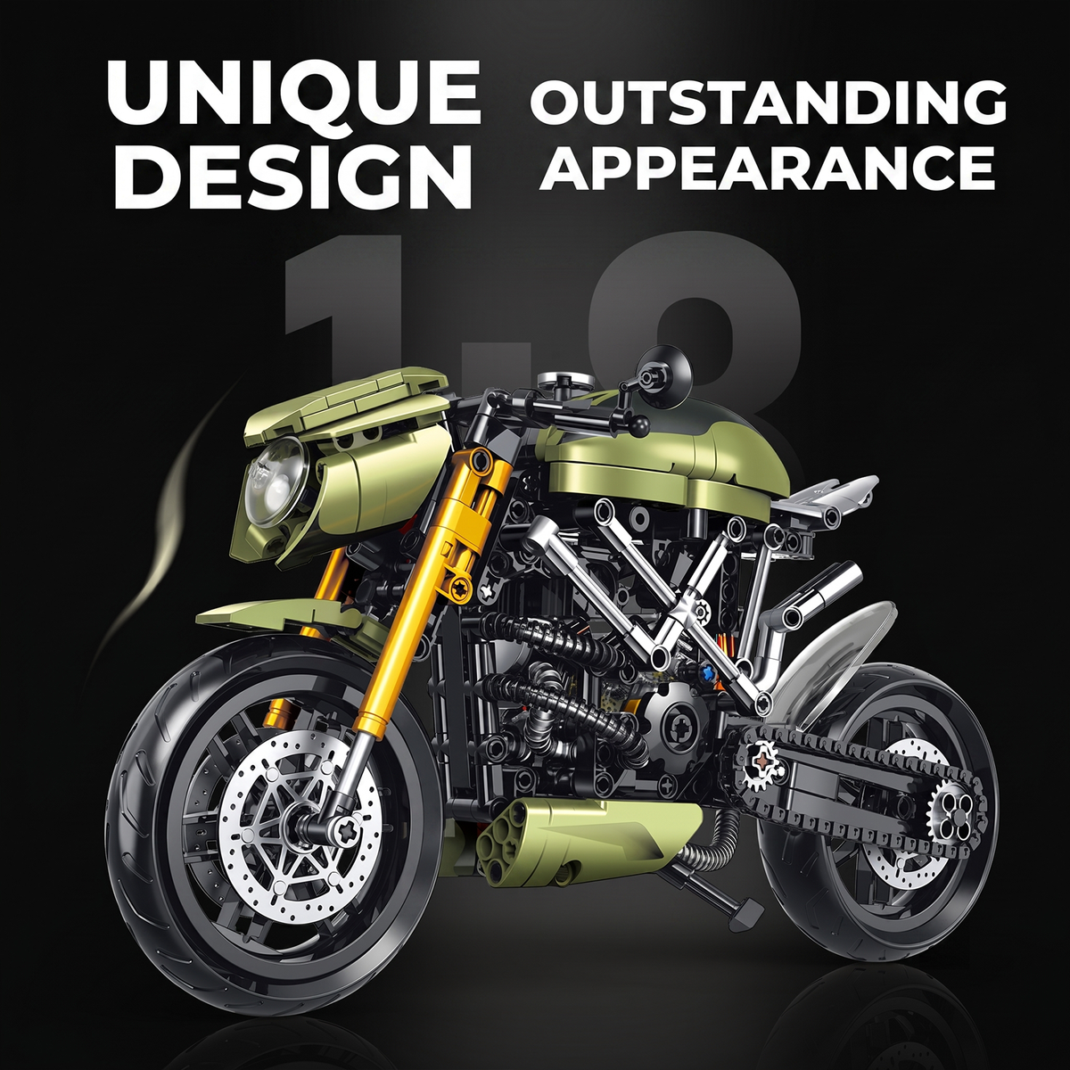 1:8 Streetfighter Motorcycle Building Kit