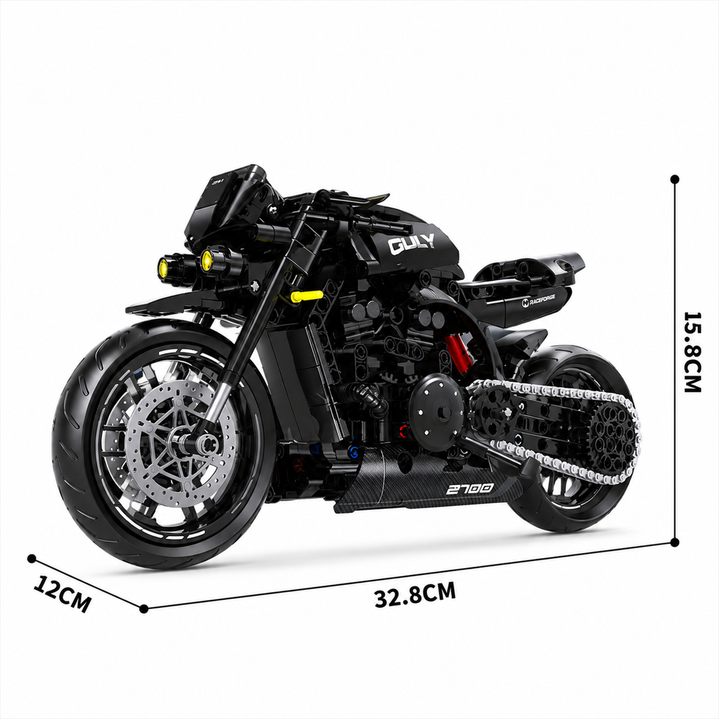 1:8 Streetfighter Motorcycle Building Kit