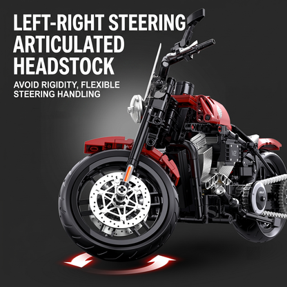 1:8 Touring Cruiser Motorcycle Building Kit
