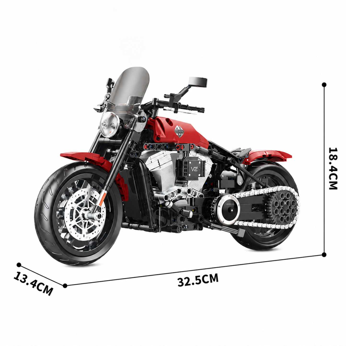 1:8 Touring Cruiser Motorcycle Building Kit