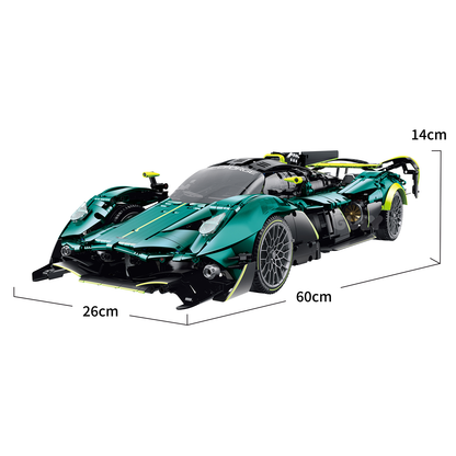 1:8 Track Hypercar Building Set — Emerald Green
