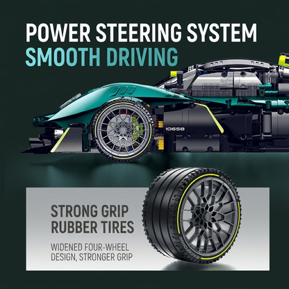 1:8 Track Hypercar Building Set — Emerald Green