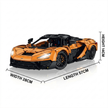 1:8 Track Hypercar Building Set — Luminous Orange