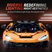1:8 Track Hypercar Building Set — Luminous Orange