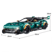 1:8 Track Supercar Building Set — Emerald Green