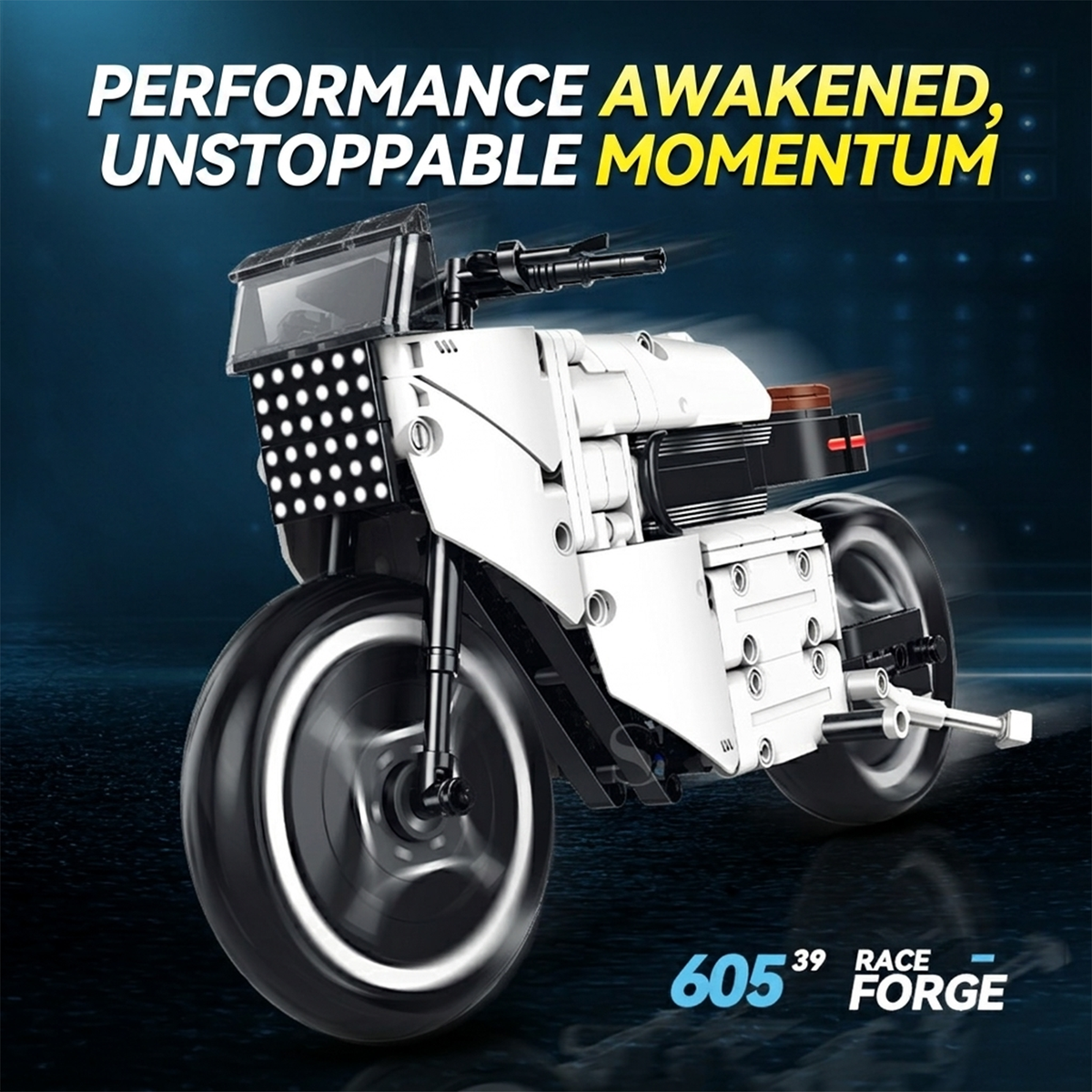 1:8 Urban Roadster Motorcycle Building Kit
