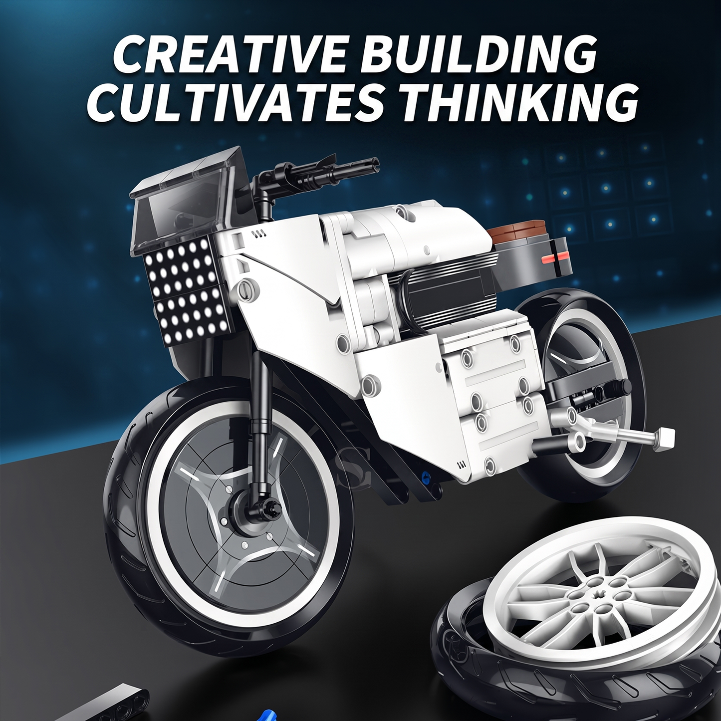 1:8 Urban Roadster Motorcycle Building Kit