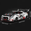 1:8 Widebody Concept Racing Car Building Set — White & Red