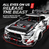 1:8 Widebody Concept Racing Car Building Set — White & Red
