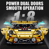 1:8 Widebody GT Supercar Building Set — Electroplated Gold