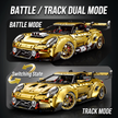 1:8 Widebody GT Supercar Building Set — Electroplated Gold