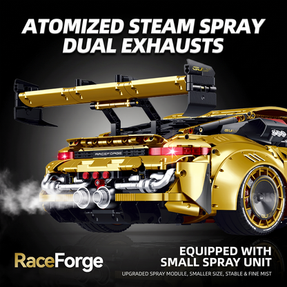1:8 Widebody GT Supercar Building Set — Electroplated Gold