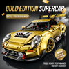 1:8 Widebody GT Supercar Building Set — Electroplated Gold