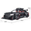 1:8 Widebody Modified Wagon Building Set — Matte Black