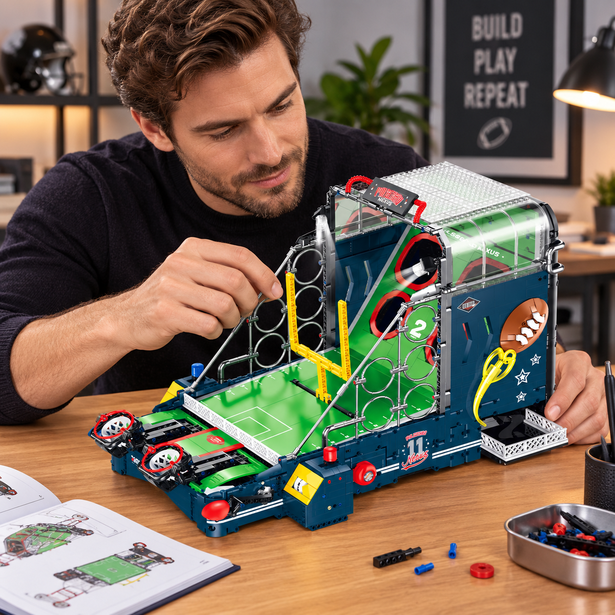 Tabletop American Football Building Blocks