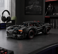 Armored 1:8 Concept Supercar — Matte Black