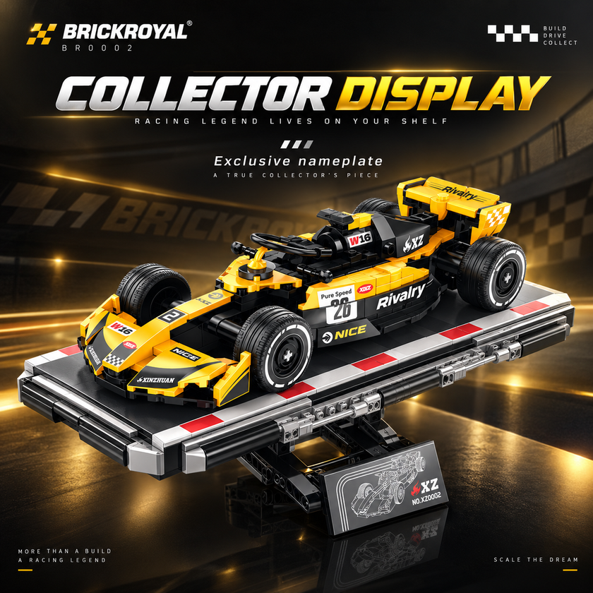 Formula Racing Car Building Set — Yellow/Black