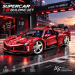 1:8 Concept Supercar Building Set Electroplated Red