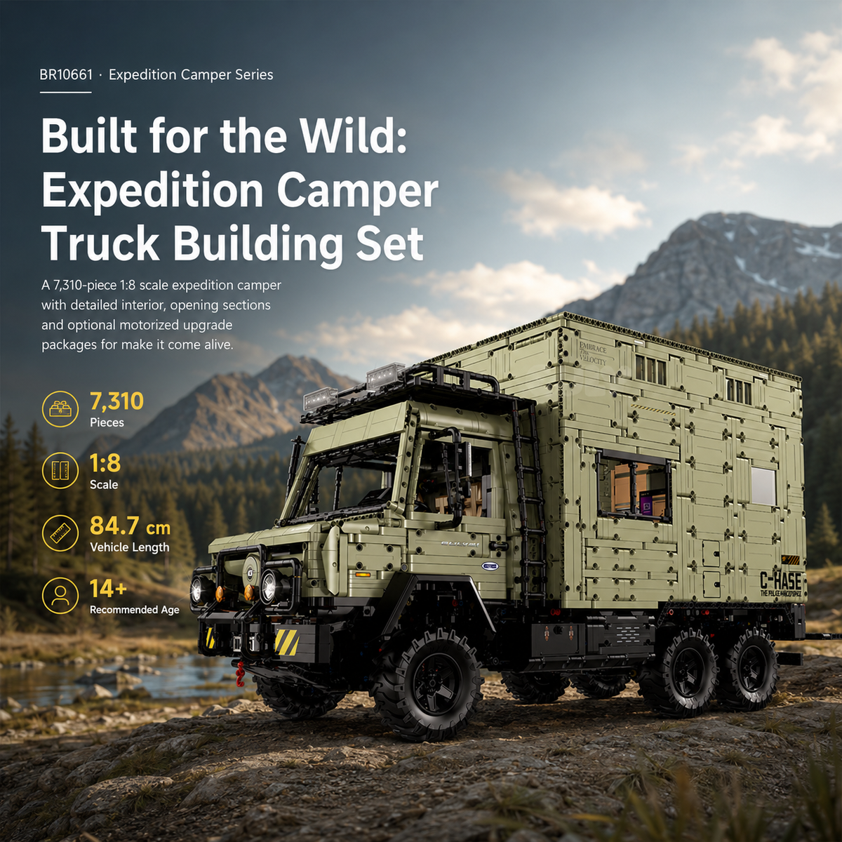 Built for the Wild: Expedition Camper Truck Building Set