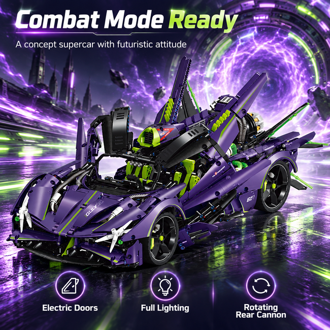 1:8 Concept Combat Supercar — Nitro Purple