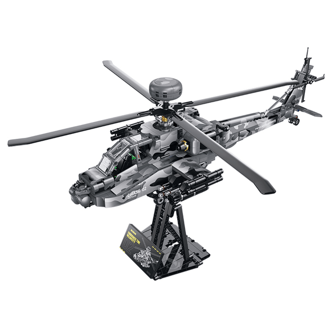 Attack Helicopter Building Kit | Mechanical Building Kits | BrickRoyal