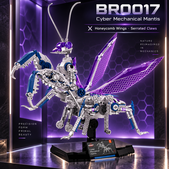 Cyberpunk Bionic Mantis Building Blocks