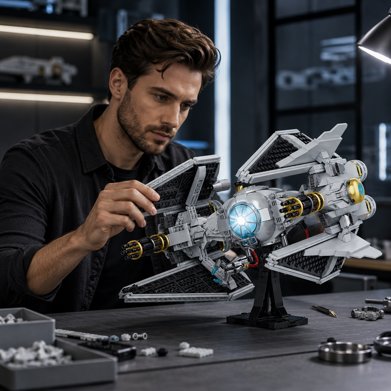 Space Interceptor Starfighter Building Kit