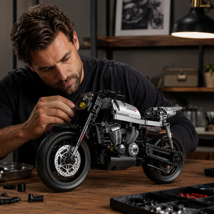 1:8 Street Tracker Motorcycle Building Kit