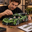 1:8 Concept Supercar Building Set — Metallic Green