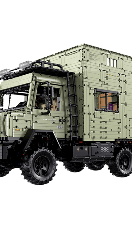 Built for the Wild: Expedition Camper Truck Building Set | Mechanical Building Kits | BrickRoyal