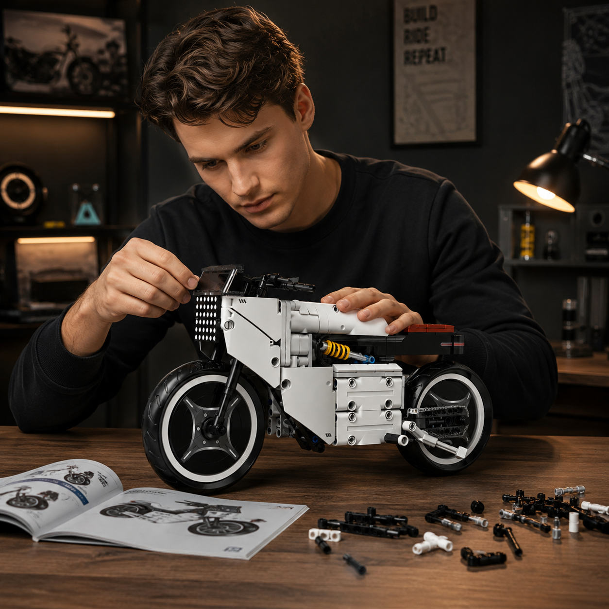 1:8 Urban Roadster Motorcycle Building Kit