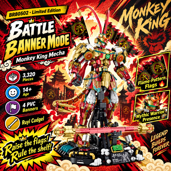 Cyberpunk Monkey King Mecha Building Set
