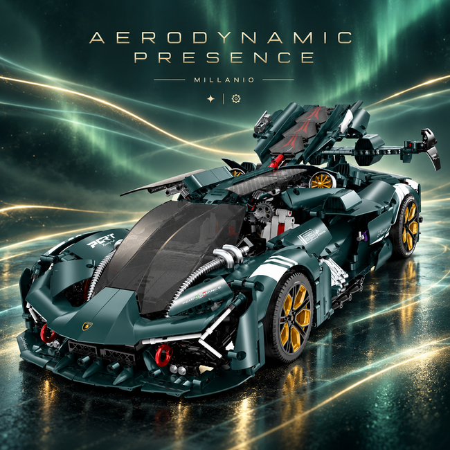 Millanio 1:8 Concept Supercar Building Set