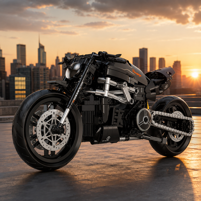 1:8 Power Cruiser Motorcycle Building Kit