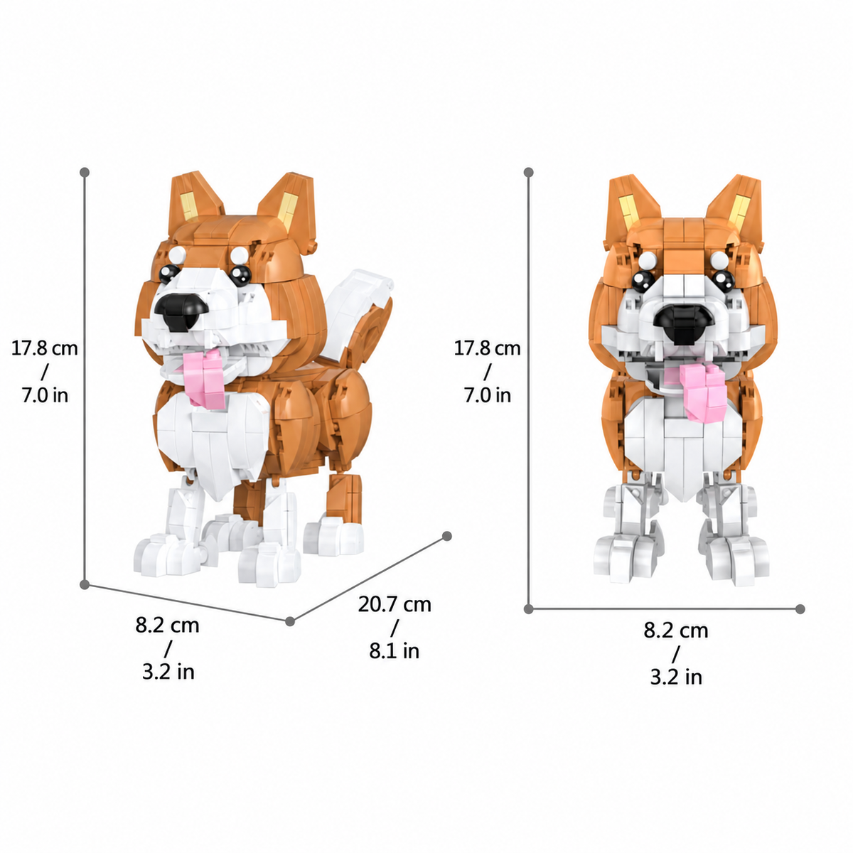 Meet the Shiba Inu That Never Needs a Walk – A Brick Companion for Your Desk Building Set