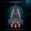 Dark Interstellar Warship Building Kit | Mechanical Building Kits | BrickRoyal