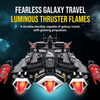 Dark Interstellar Warship Building Kit | Mechanical Building Kits | BrickRoyal