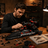 Dark Interstellar Warship Building Kit | Mechanical Building Kits | BrickRoyal