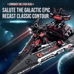 Dark Interstellar Warship Building Kit | Mechanical Building Kits | BrickRoyal