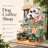 Dog Coffee Shop Modular Street-View Building Set | Mechanical Building Kits | BrickRoyal