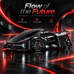 1:8 Concept Supercar Building Set — Samurai Black