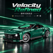 Adult builder assembling the racing green GT supercar