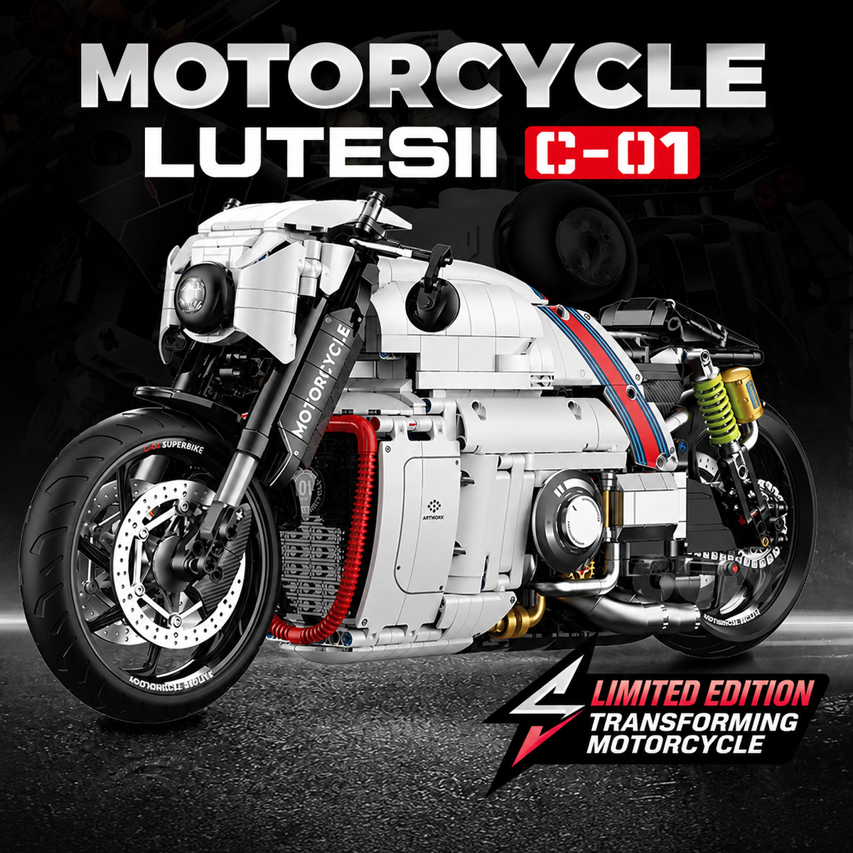 1:5 Convertible Motorcycle-Mecha Building Kit (C-01)