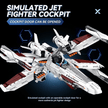Four-Wing Space Starfighter Building Kit | Mechanical Building Kits | BrickRoyal