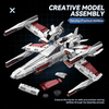Four-Wing Space Starfighter Building Kit | Mechanical Building Kits | BrickRoyal