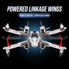Four-Wing Space Starfighter Building Kit | Mechanical Building Kits | BrickRoyal