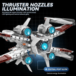 Four-Wing Space Starfighter Building Kit | Mechanical Building Kits | BrickRoyal
