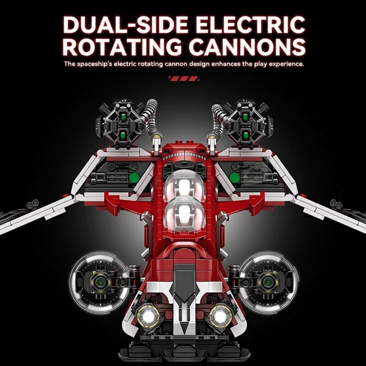 Interstellar Assault Gunship Building Kit | Mechanical Building Kits | BrickRoyal