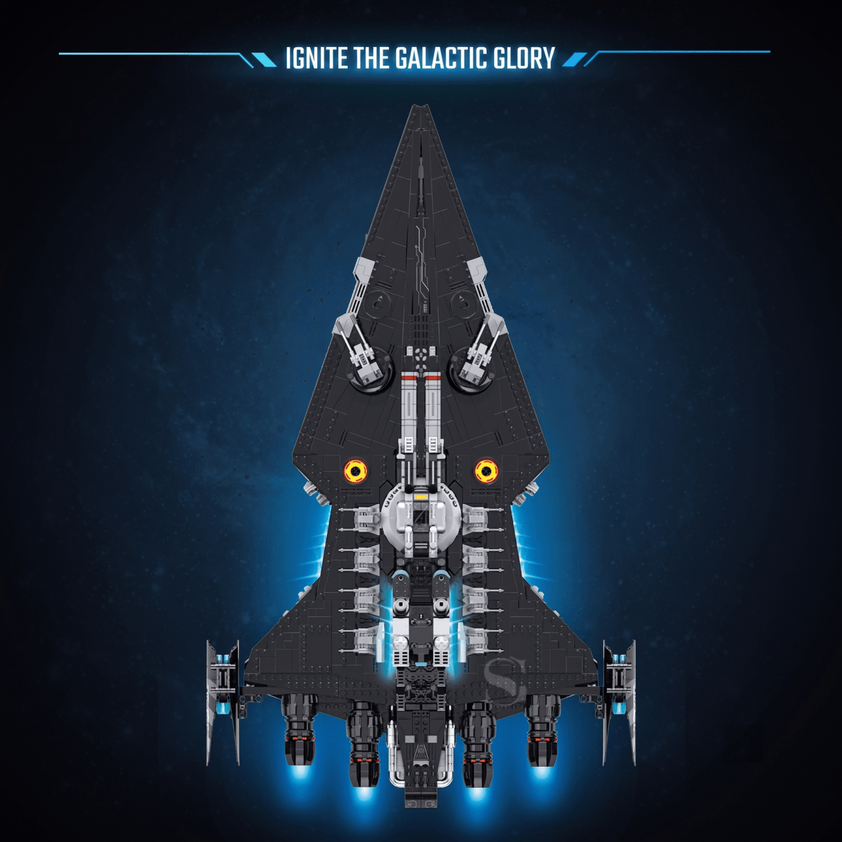 Interstellar Dark Cruiser | Mechanical Building Kits | BrickRoyal