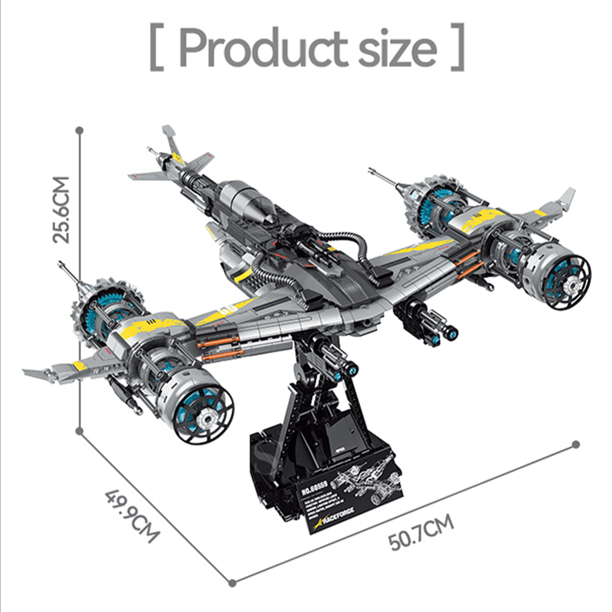 Interstellar Starfighter Building Kit | Mechanical Building Kits | BrickRoyal
